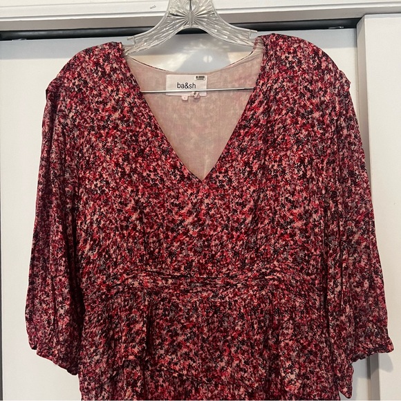 ba&sh Nina Tiered Crepe Dress - Picture 7 of 7